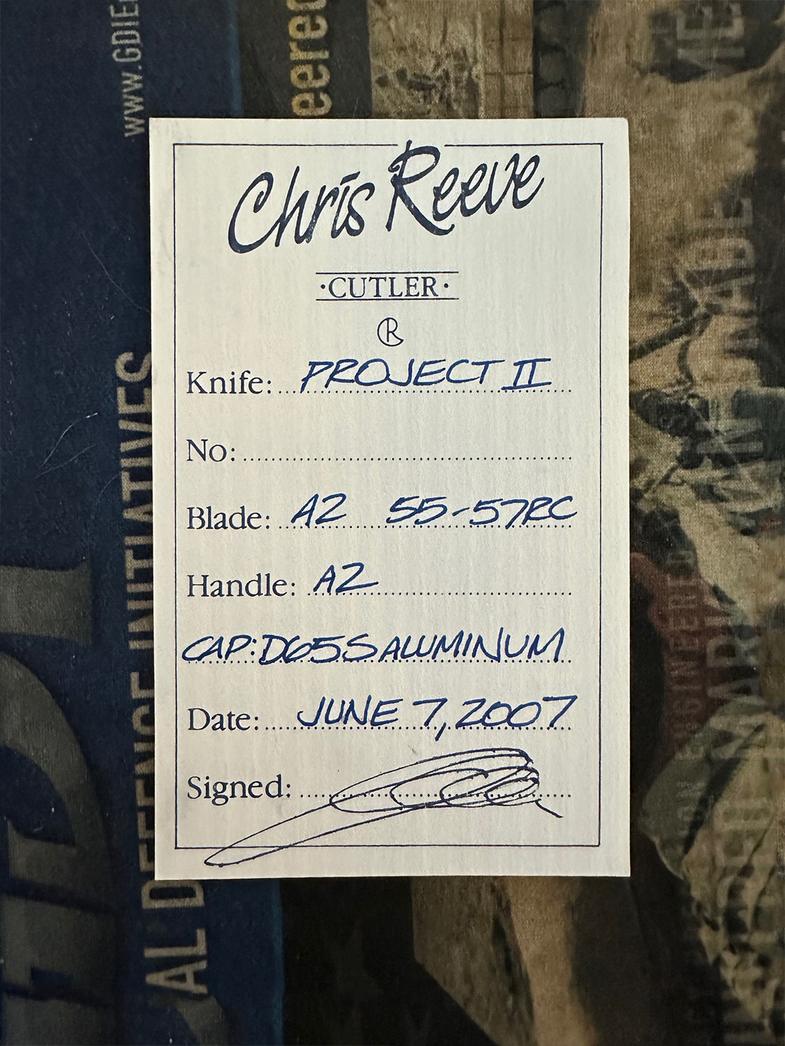 Chris Reeve Project II hollow handle knife *price drop* - AR15.COM